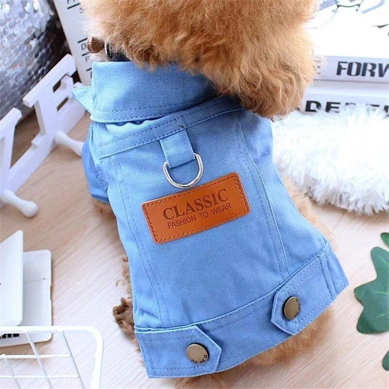 Chaqueta vaquera con tracción otoñal de Dogcat