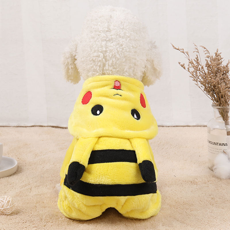 Ropa para mascotas, lindo disfraz de gato, abrigo de gato de dibujos animados, pijamas para el hogar, sudadera con capucha, atuendo para gato, ropa para gatitos, moda encantadora
