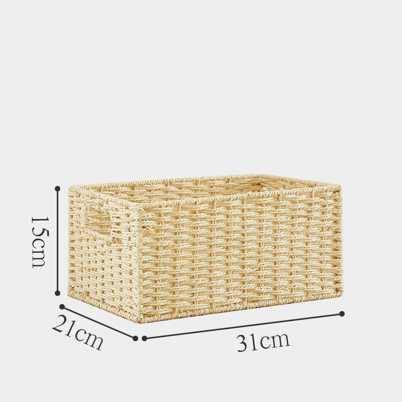 Caja de almacenamiento de paja para el hogar