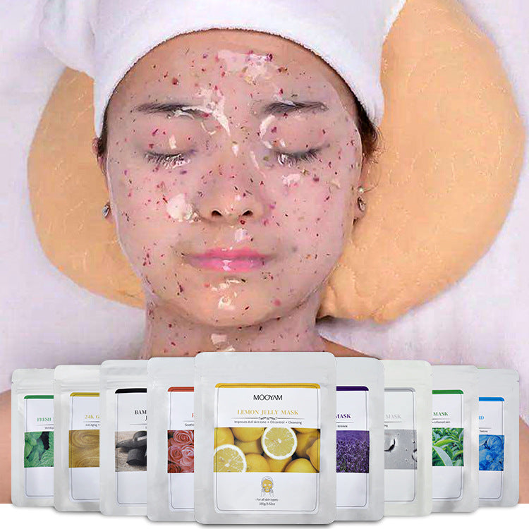 Masque en poudre de cristal de gelée hydratant et réparateur