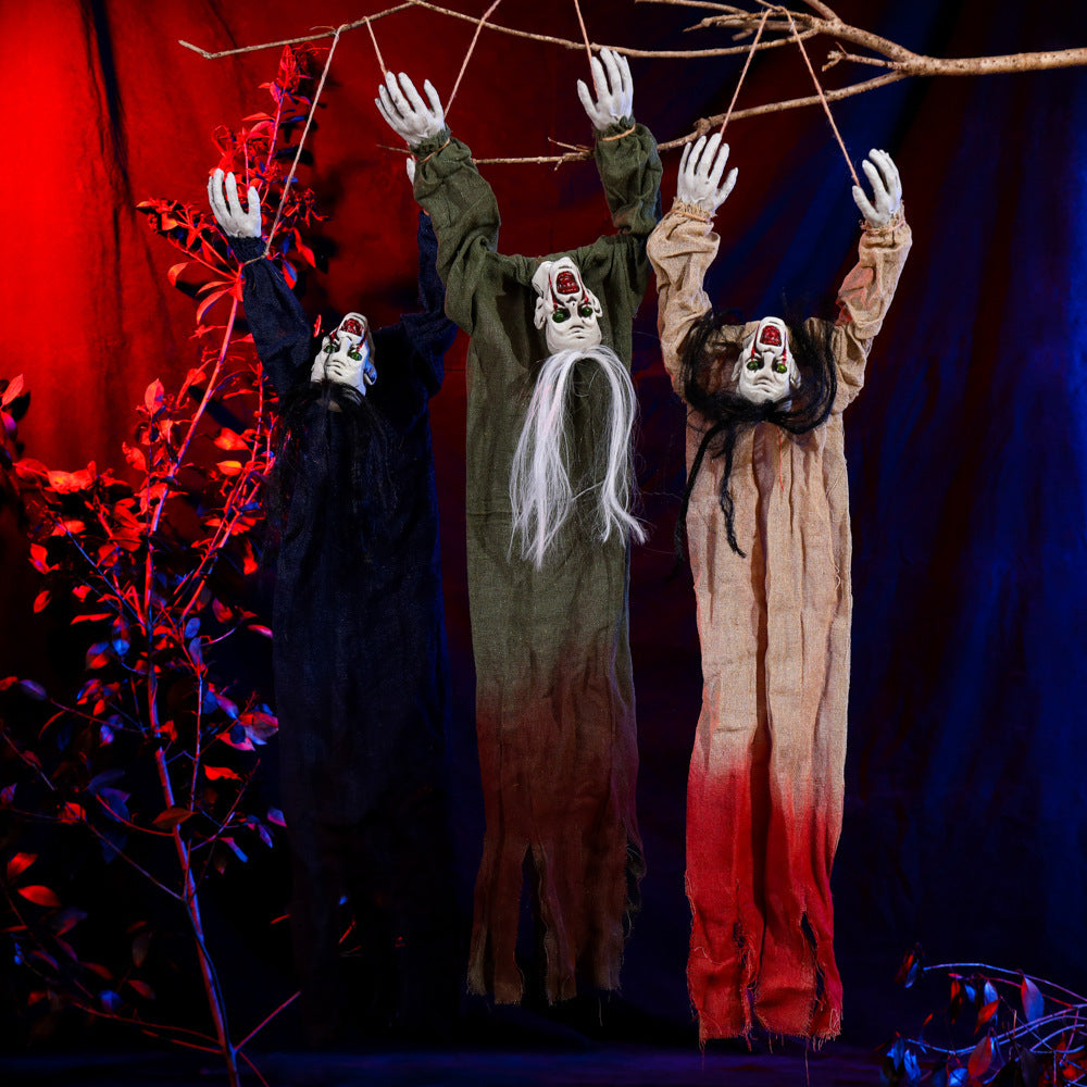 Decoración de Halloween colgante fantasma casa embrujada diseño de habitación secreta accesorios
