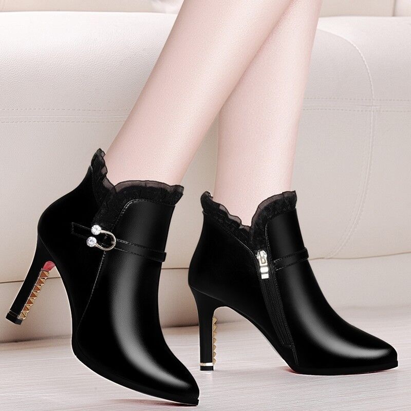 Botas de tacón alto a juego para mujer