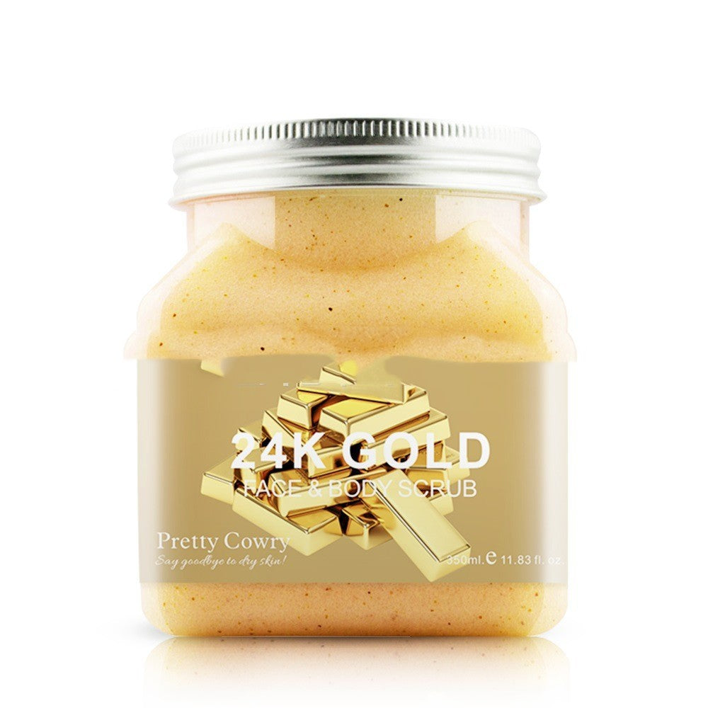 Crema exfoliante corporal con sal de baño con fragancia de frutas