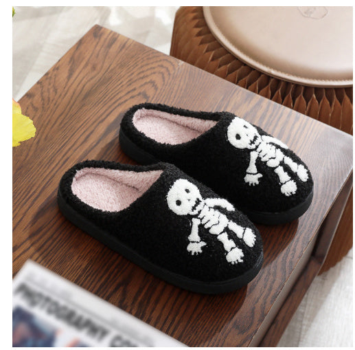 Chaussons en coton avec motif fantôme mignon et dessin animé