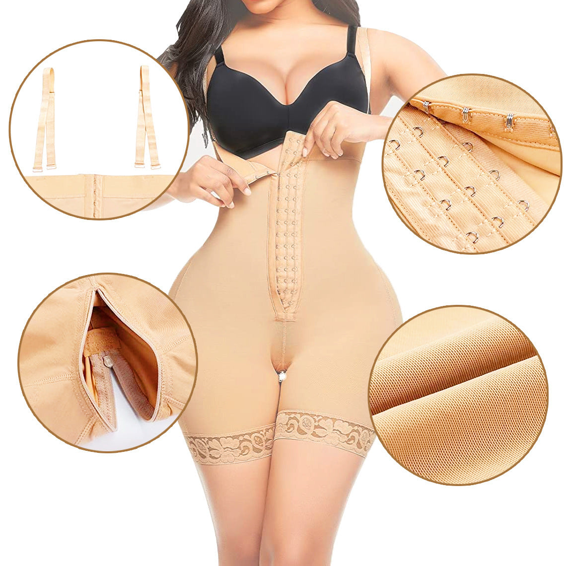 Pantalon taille haute avec fermeture éclair à l'entrejambe