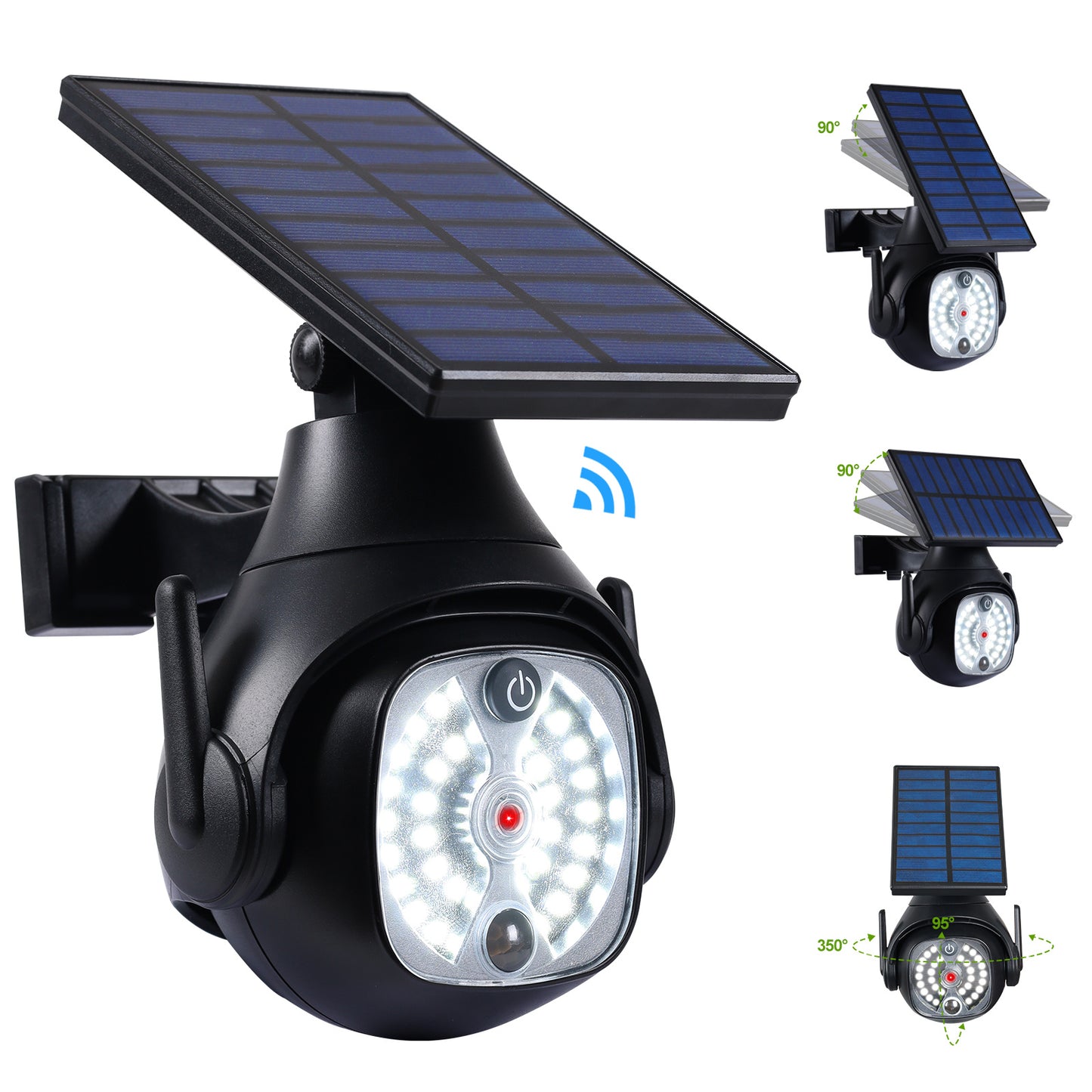 Luz solar con detección humana para patio al aire libre