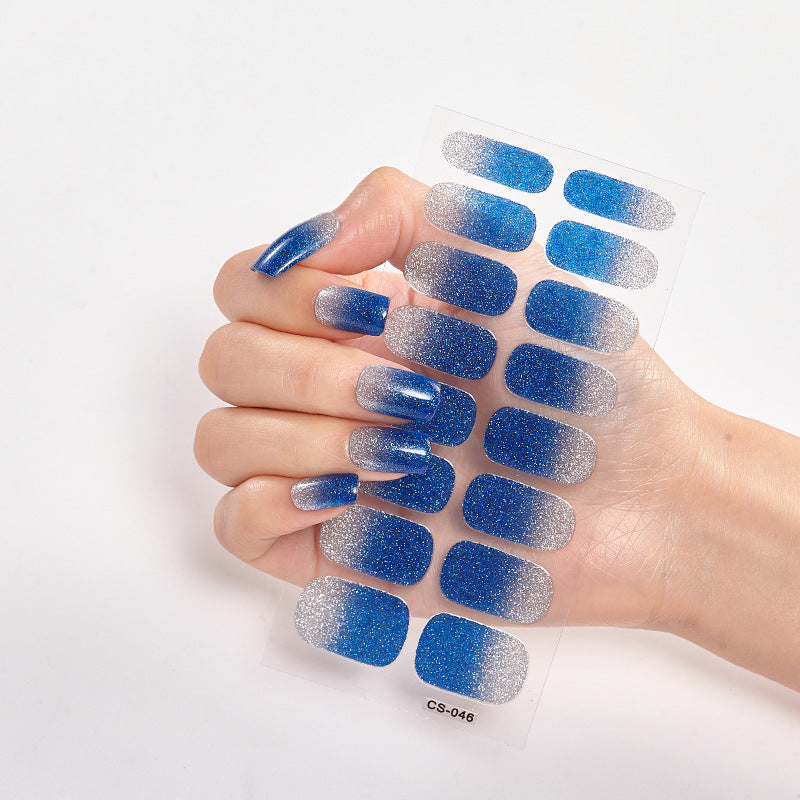 Etiqueta engomada del clavo del color rasgable de la manicura del polvo de la cebolla del gradiente
