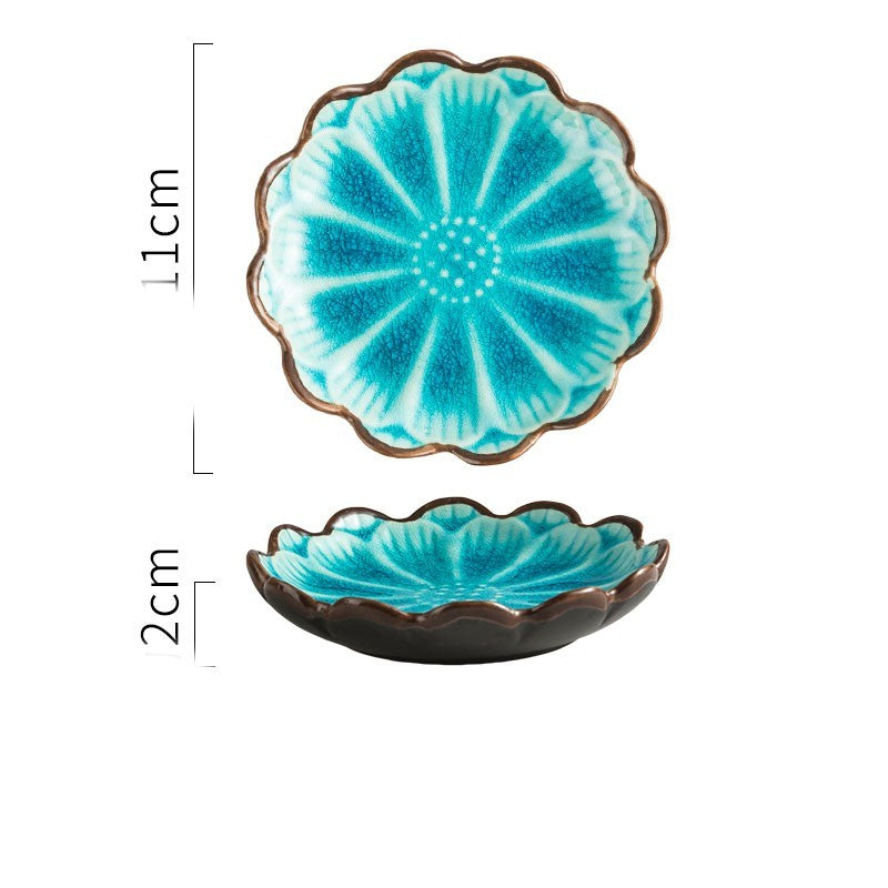 Plat japonais en forme de fleur pour craquer la glace, de haute beauté