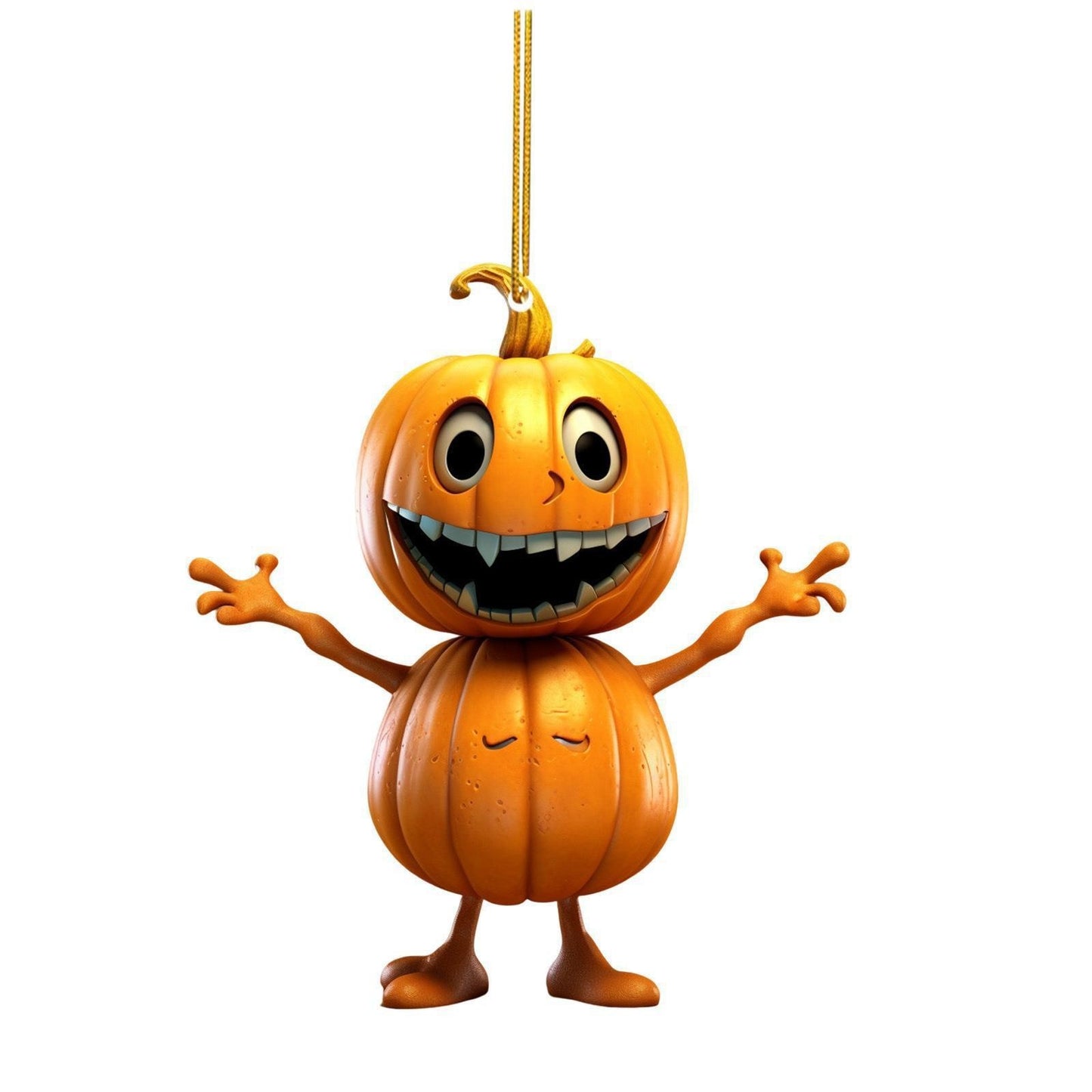 Décoration suspendue en forme de citrouille d'Halloween pour automobile