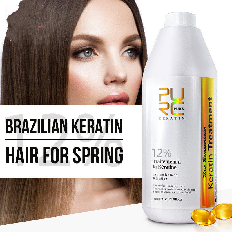 PURE Hair Treatment Straight Improve Frizzy Hair Fork
