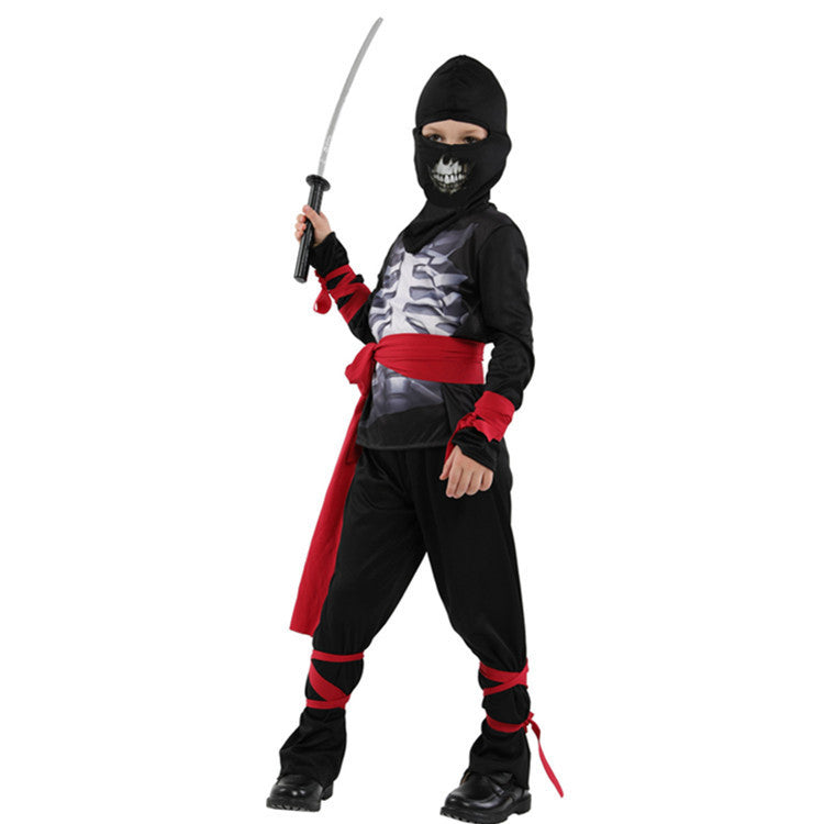 Costume d'Halloween pour petit garçon, déguisement de carnaval, jeu magique B-0192, crâne