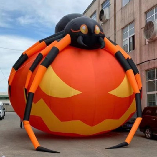 Barra inflable de calabaza, accesorios luminosos para colgar