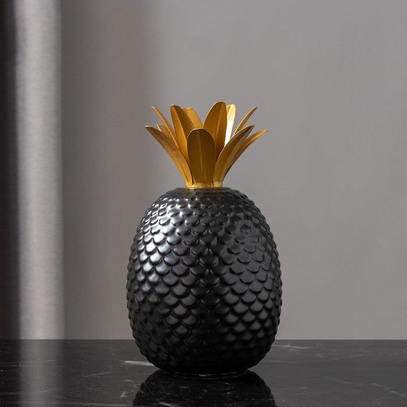Adorno de fruta de piña para el hogar, entrada moderna y sencilla, escritorio