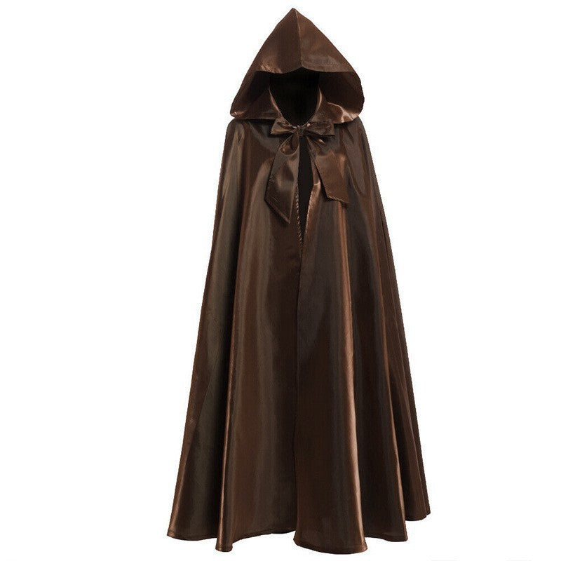 Costume d'Halloween Cape médiévale Robe de sorcier
