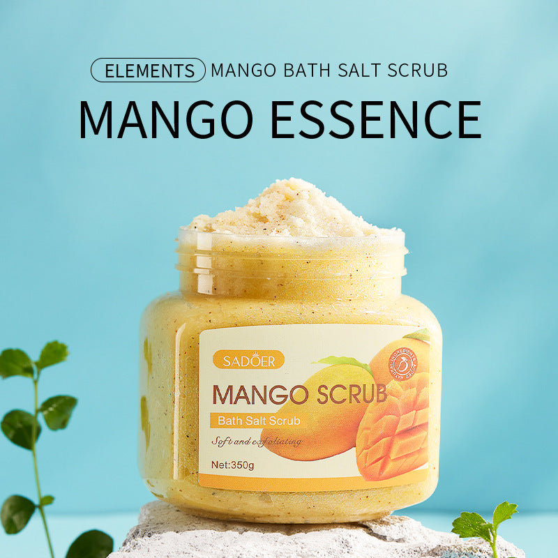 Crème exfoliante aux sels de bain aux fruits pour le corps