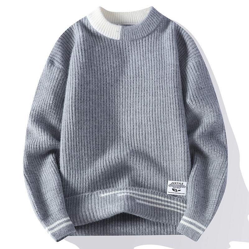Cardigan à rayures multicolores pour homme