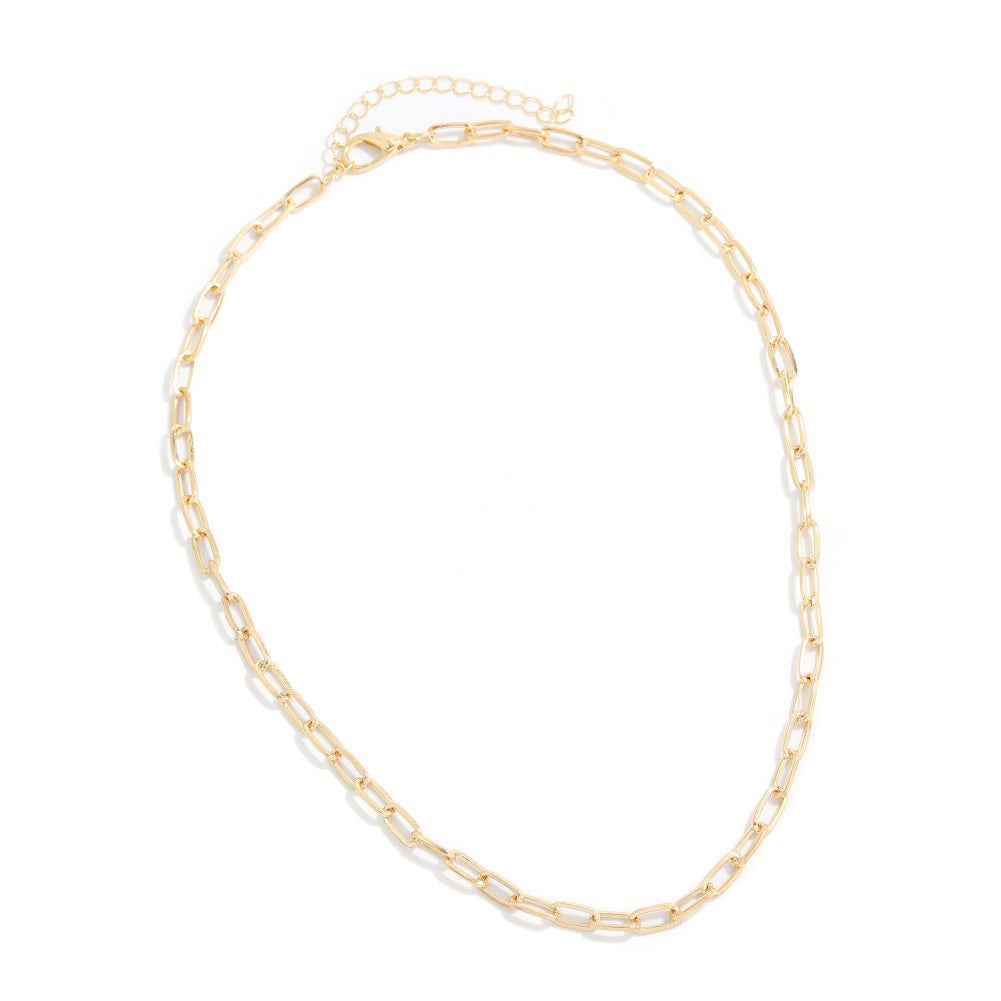 Collar de metal estilo punk multicapa con colgante de moneda y cadena de clavícula salvaje