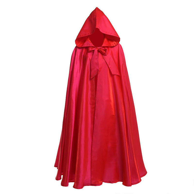 Costume d'Halloween Cape médiévale Robe de sorcier