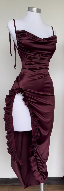 Robe d'été sexy dos nu à bretelles spaghetti Y2K de haute qualité pour fille