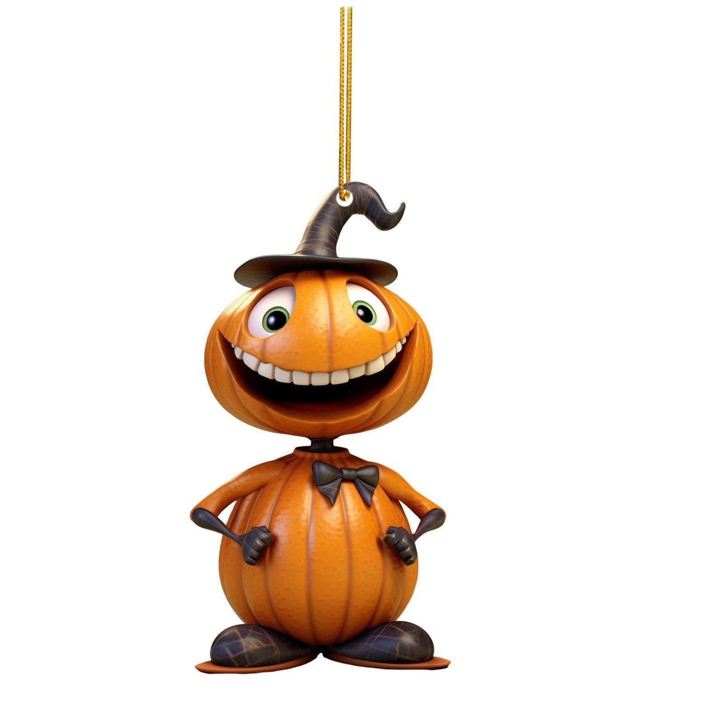 Décoration suspendue en forme de citrouille d'Halloween pour automobile