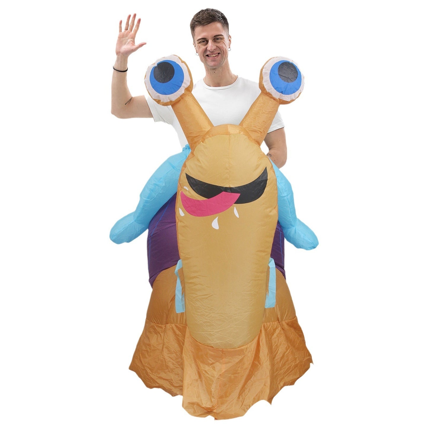 Déguisement d'Halloween, déguisement gonflable en forme d'escargot, accessoire de maquillage amusant pour fête