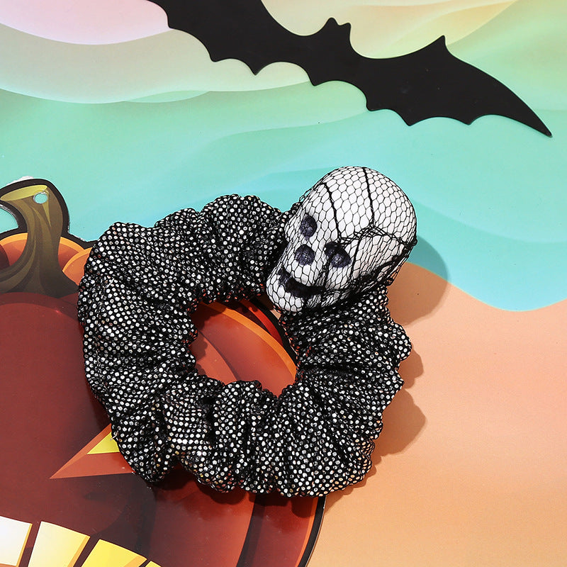 Bandeau d'Halloween avec chapeau et tête de citrouille
