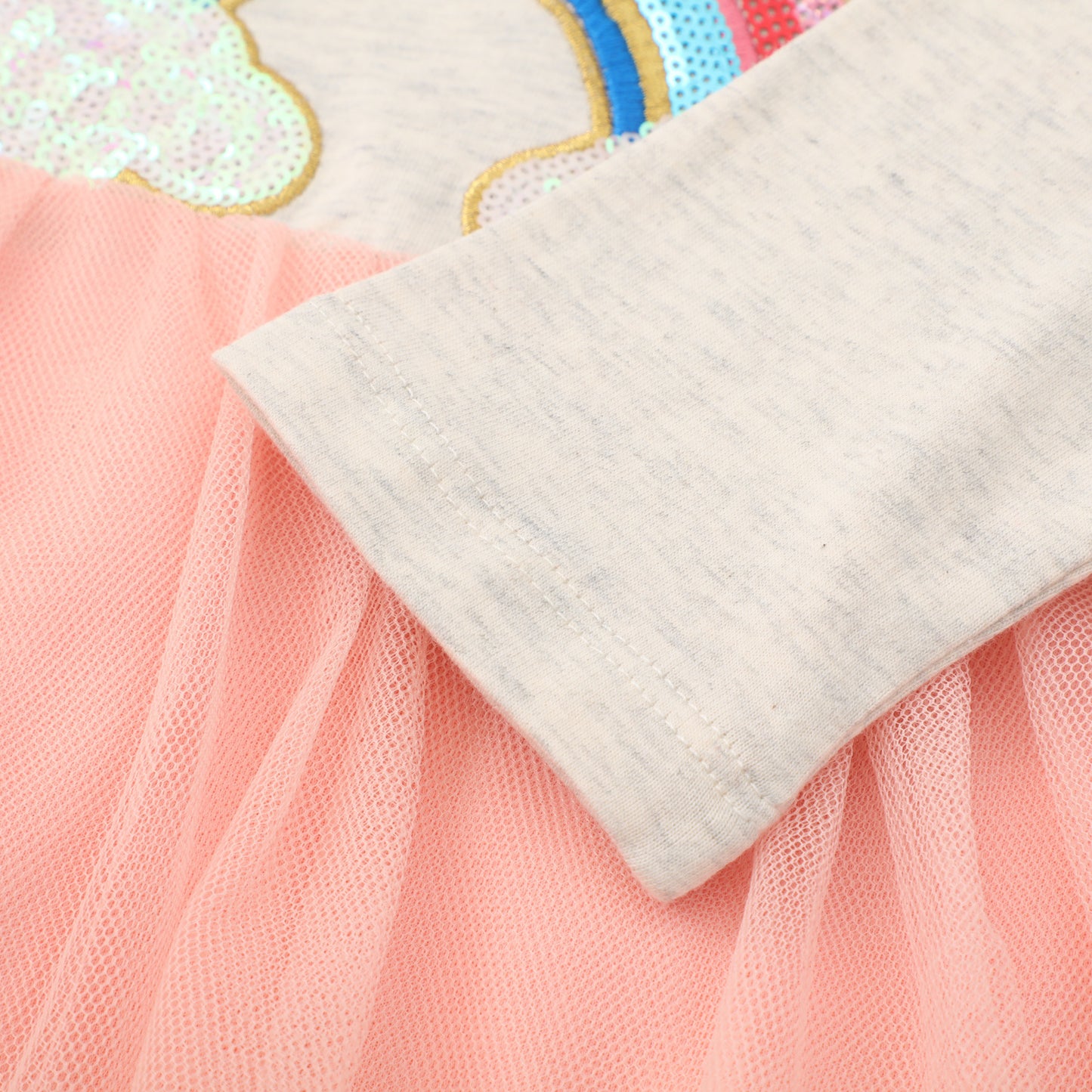 Robe princesse à manches longues en maille pour filles