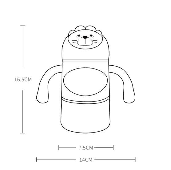 Biberón con boquilla de orificio ancho para bebés de más de 1 o 2 años