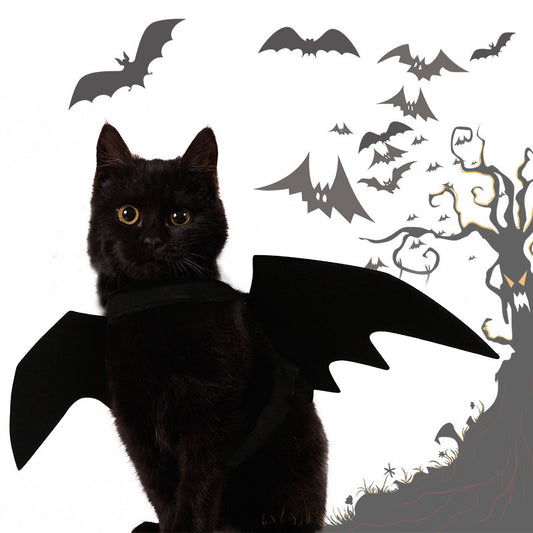 Costume d'Halloween pour animal de compagnie, aile de chauve-souris, accessoire de cosplay pour animal de compagnie, vêtements d'Halloween, costume pour chat et chien, produits pour animaux de compagnie