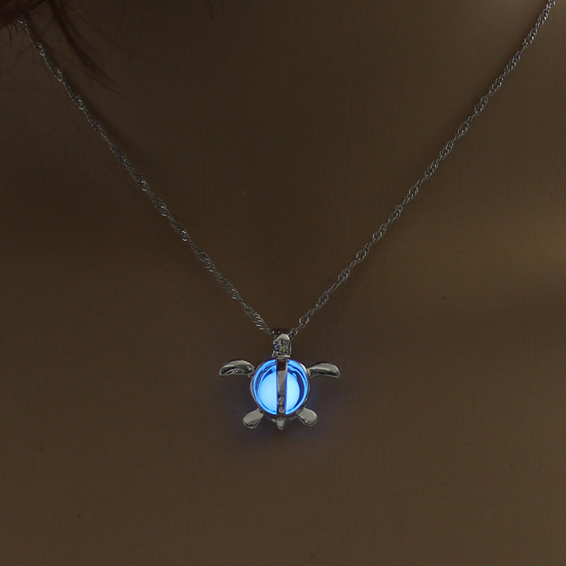 Collier pendentif lumineux en pierre naturelle brillante pour femme, bijou tendance, idéal comme cadeau