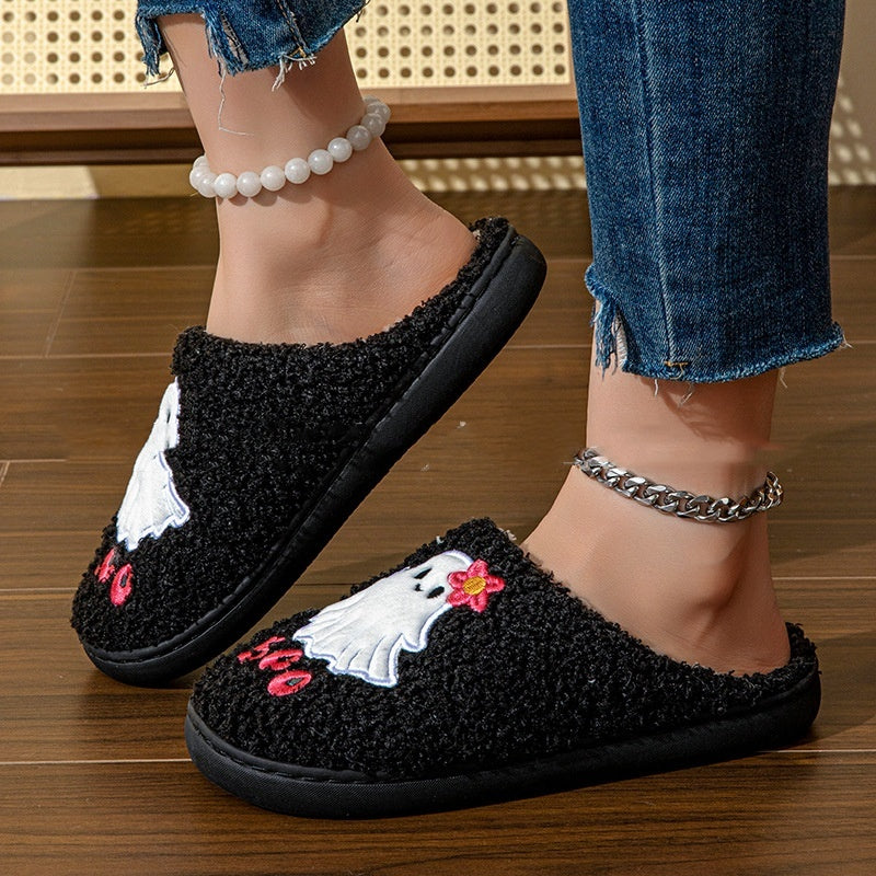 Chaussons en coton motif fantôme d'Halloween