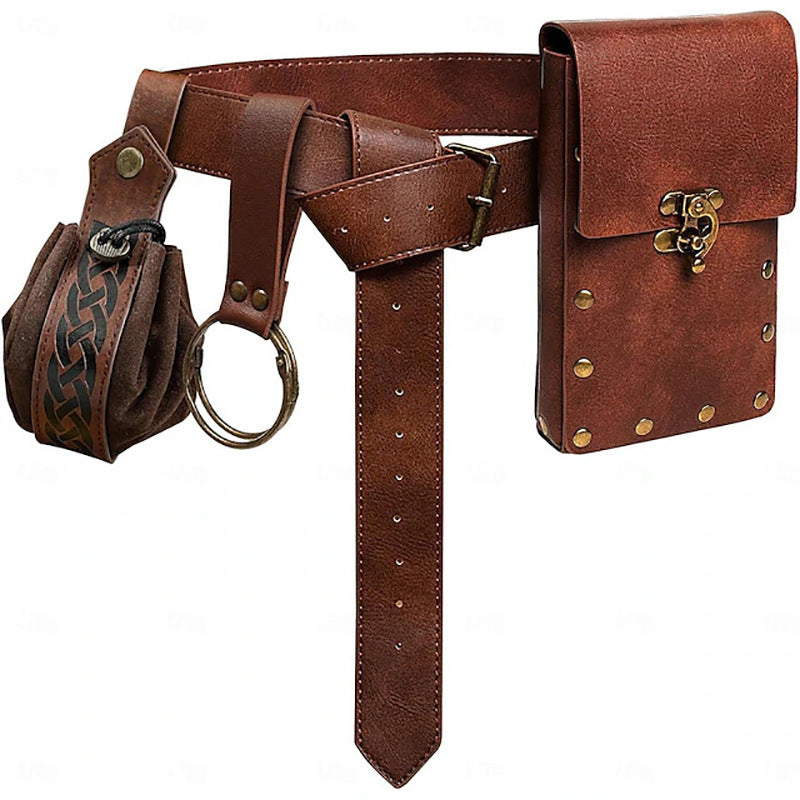 Sac pour téléphone portable Steampunk, accessoires de costume pour jeux de rôle
