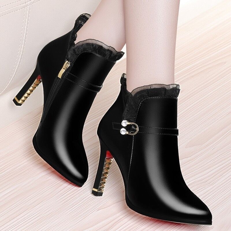 Botas de tacón alto a juego para mujer