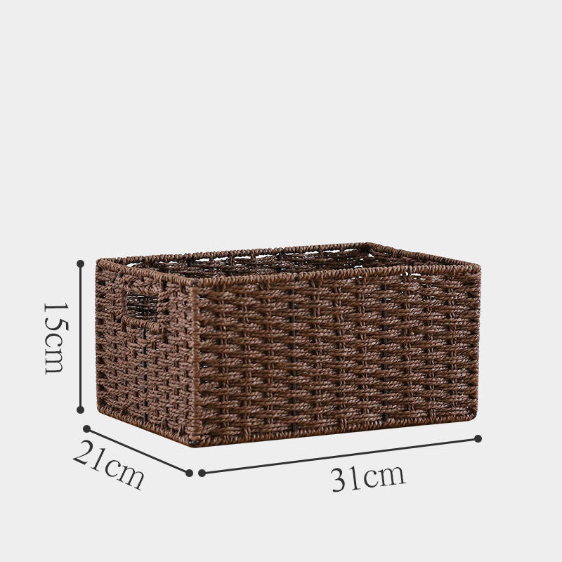 Caja de almacenamiento de paja para el hogar