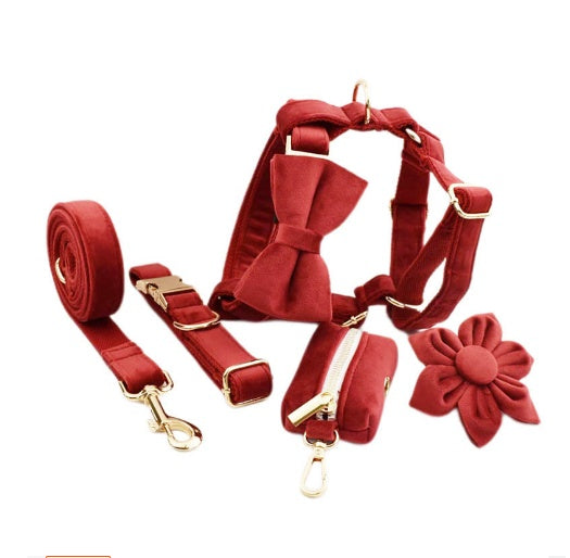 Collar para mascotas, tela para perros, terciopelo