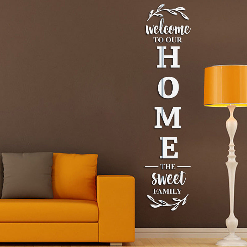 Miroir 3D Cristal Stéréo Sticker Mural