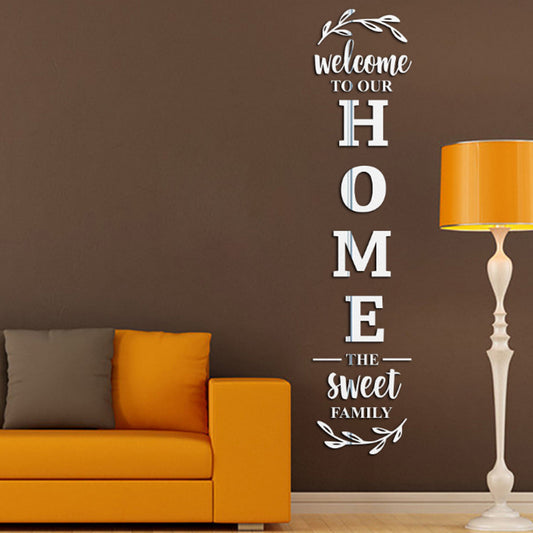 Miroir 3D Cristal Stéréo Sticker Mural