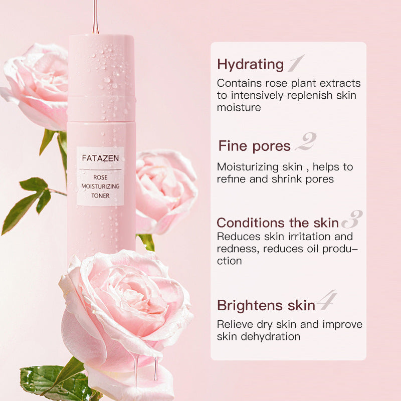 Lotion hydratante à l'eau de rose naturelle et biologique
