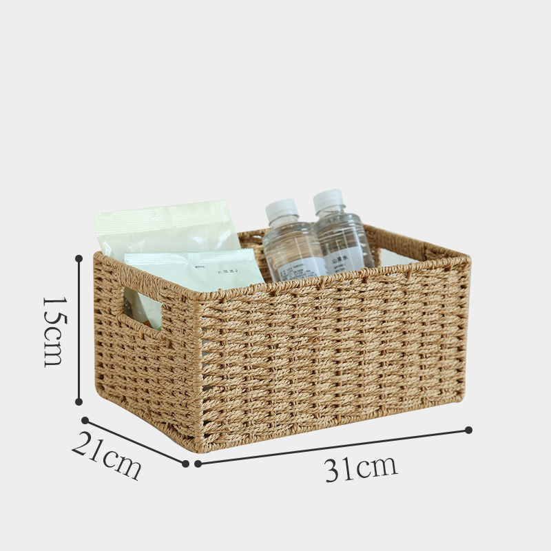 Caja de almacenamiento de paja para el hogar