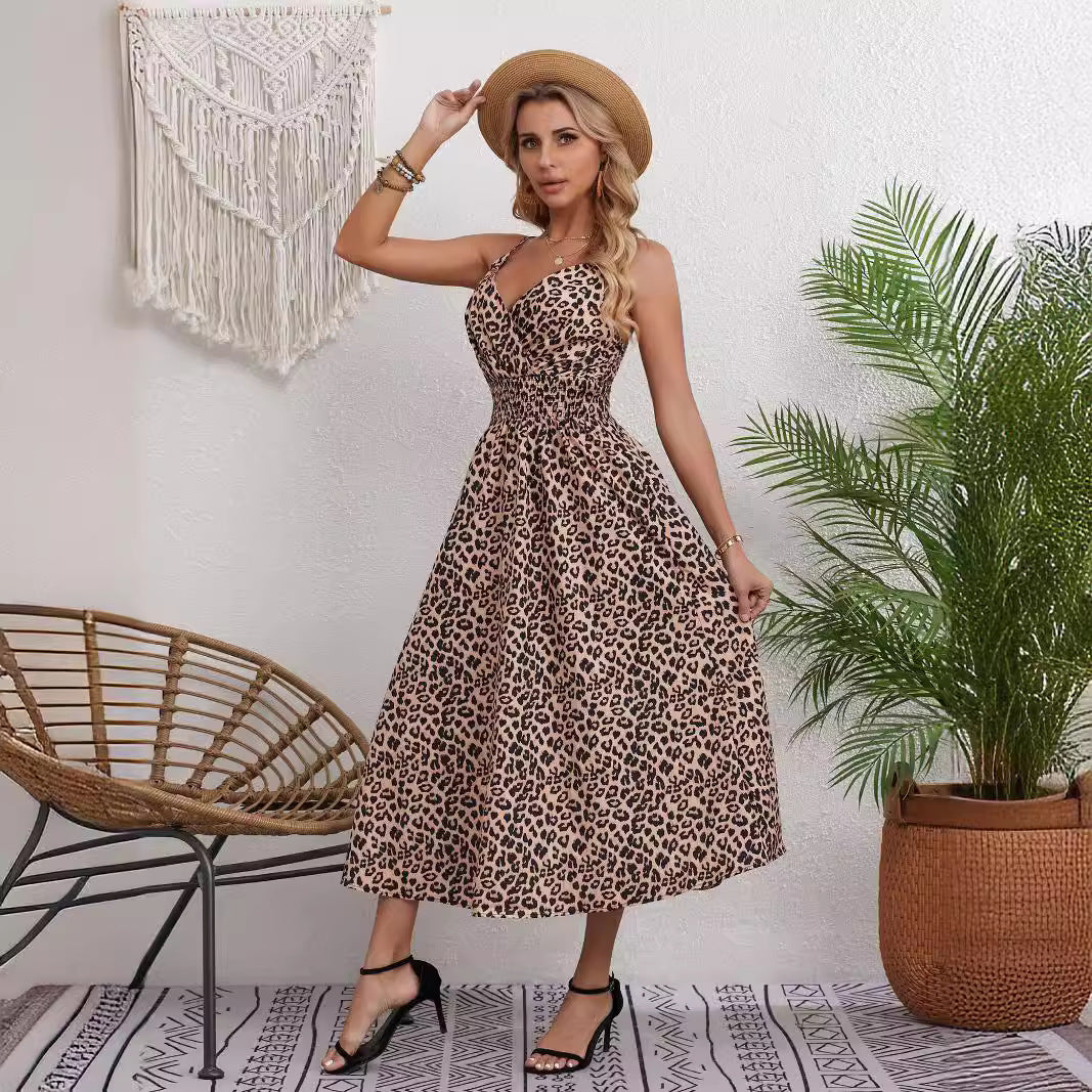 Leopard Print Large Swing Dress