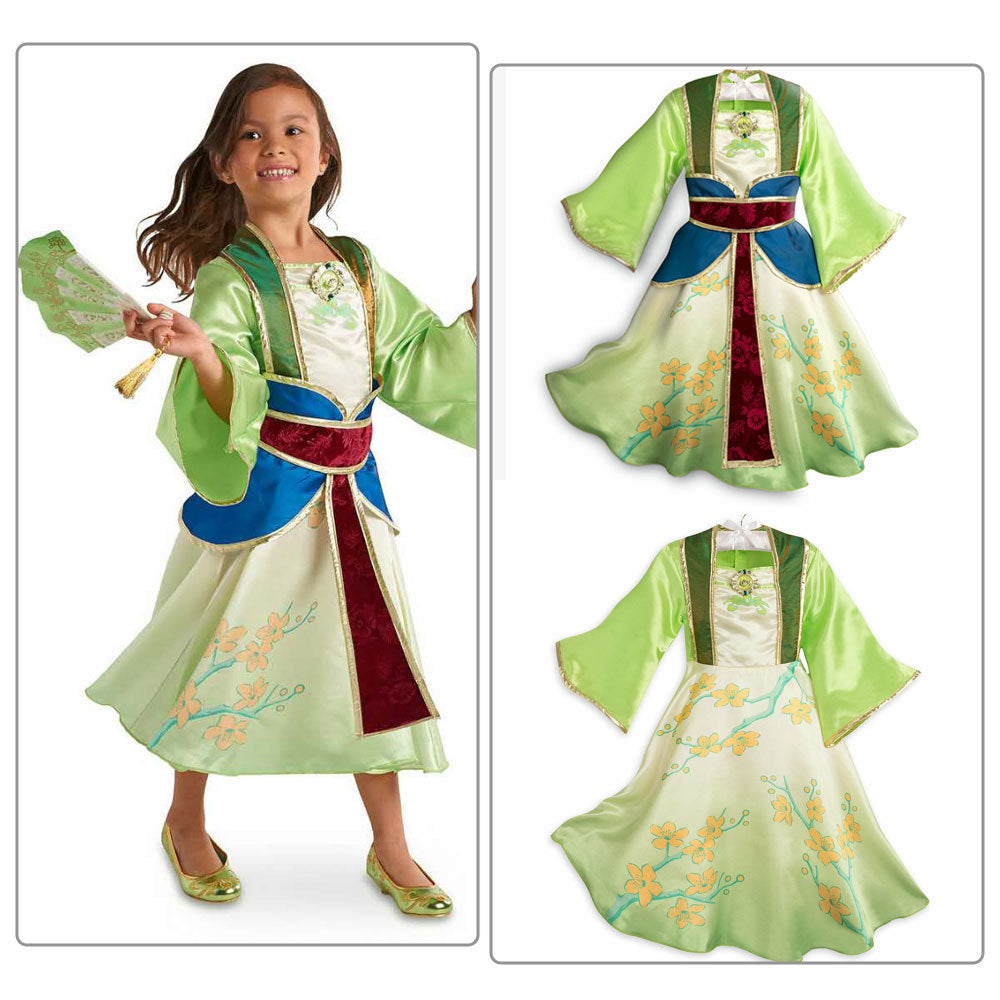 Girl's Mulan Halloween Princess Clothes