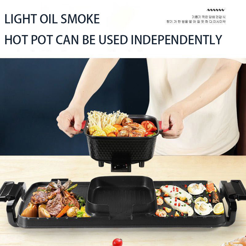 Household Practical Electric Barbecue Flat Pan