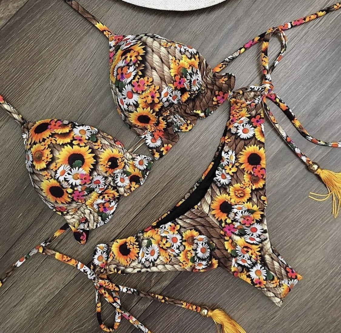 Women's Beach Split Printed Swimsuit