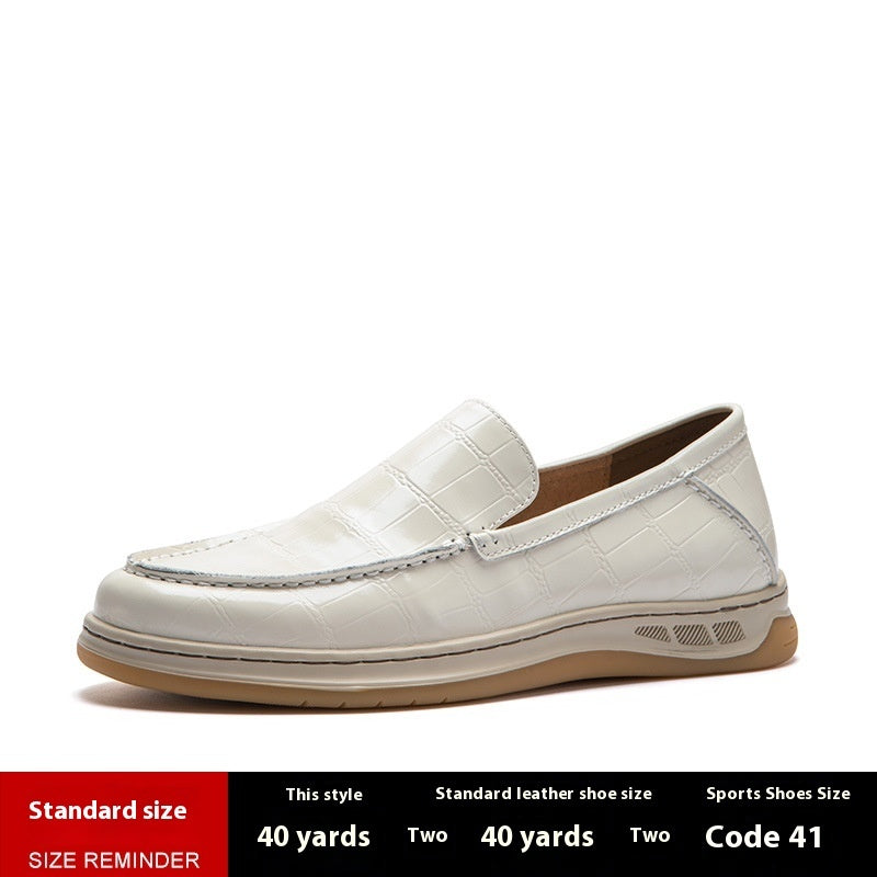 Casual Loafers Fashion Business Soft Bottom Casual Leather Shoes Tide