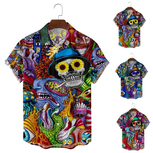 New Halloween Men's Printed Shirt