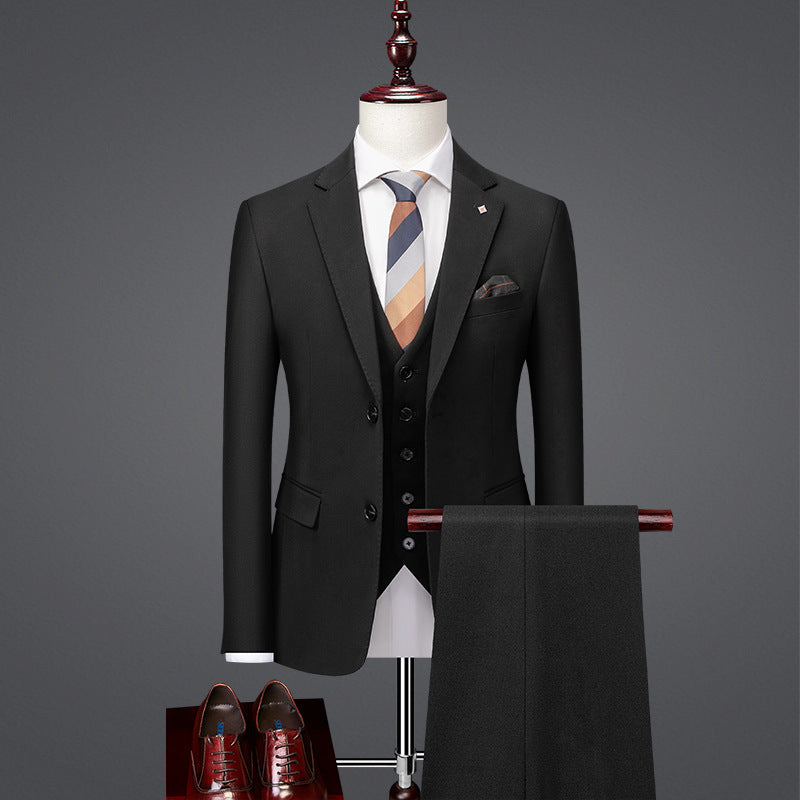 Handsome Slim Fit British Style Business Casual Suit Formal Attire