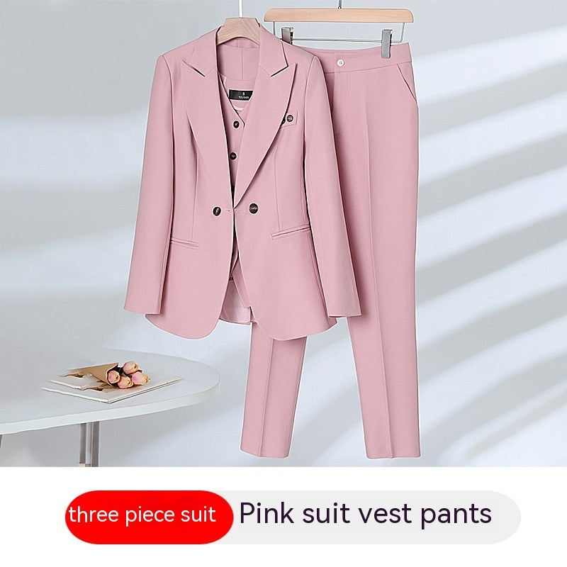 Elegant Outfit Suit Vest Three-piece Suit