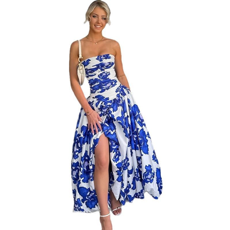 Casual Tube Top Maxi Dress