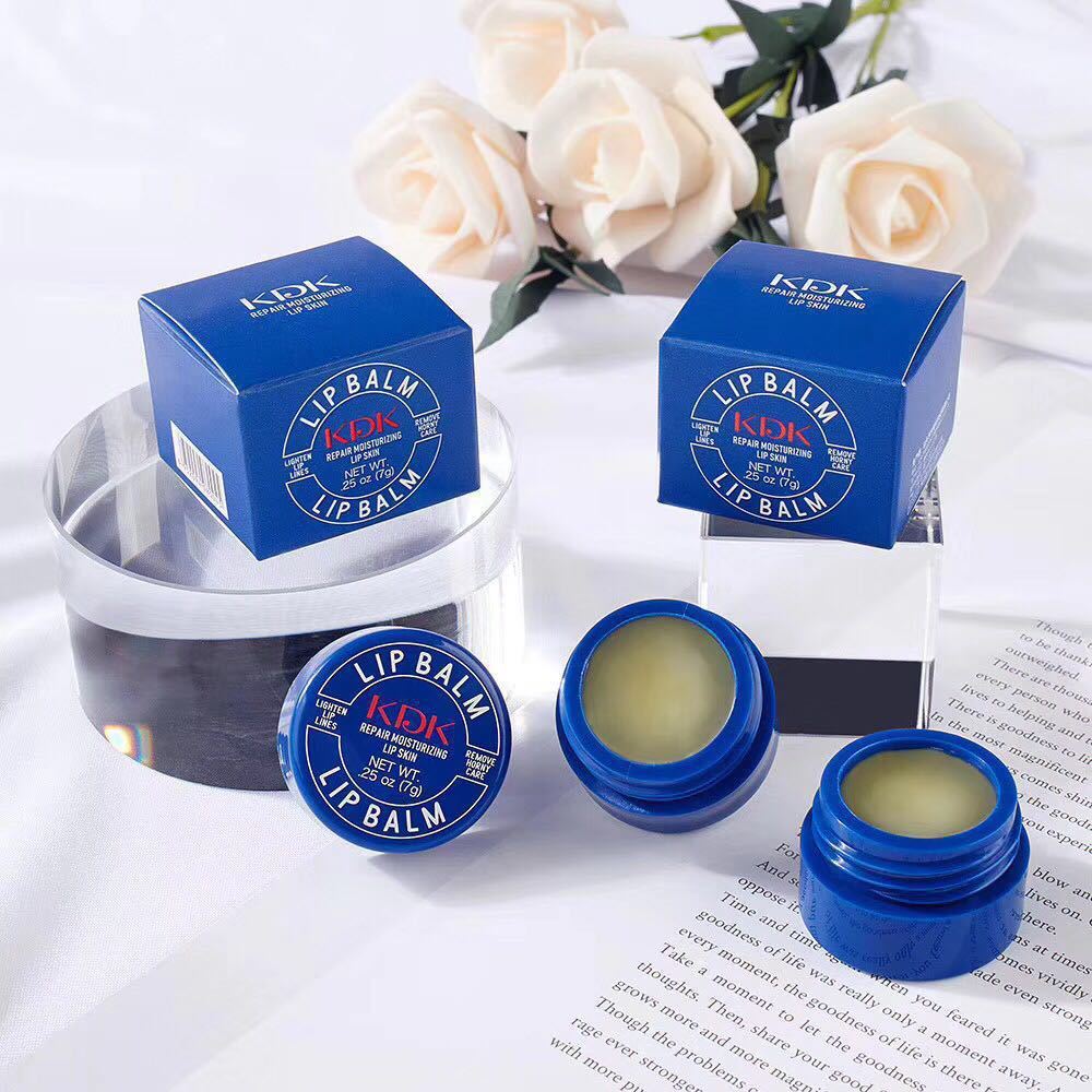 Blue Can Hydrating Moisturizing And Fading Anti-chapped Lip Lines Lip Balm