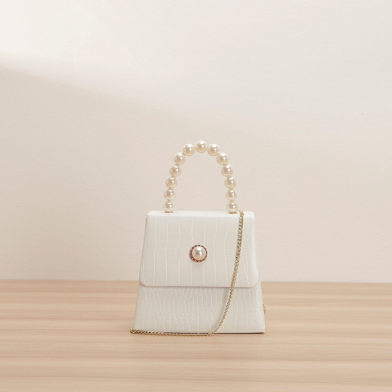 Pearl Portable Simple Small Square Bag